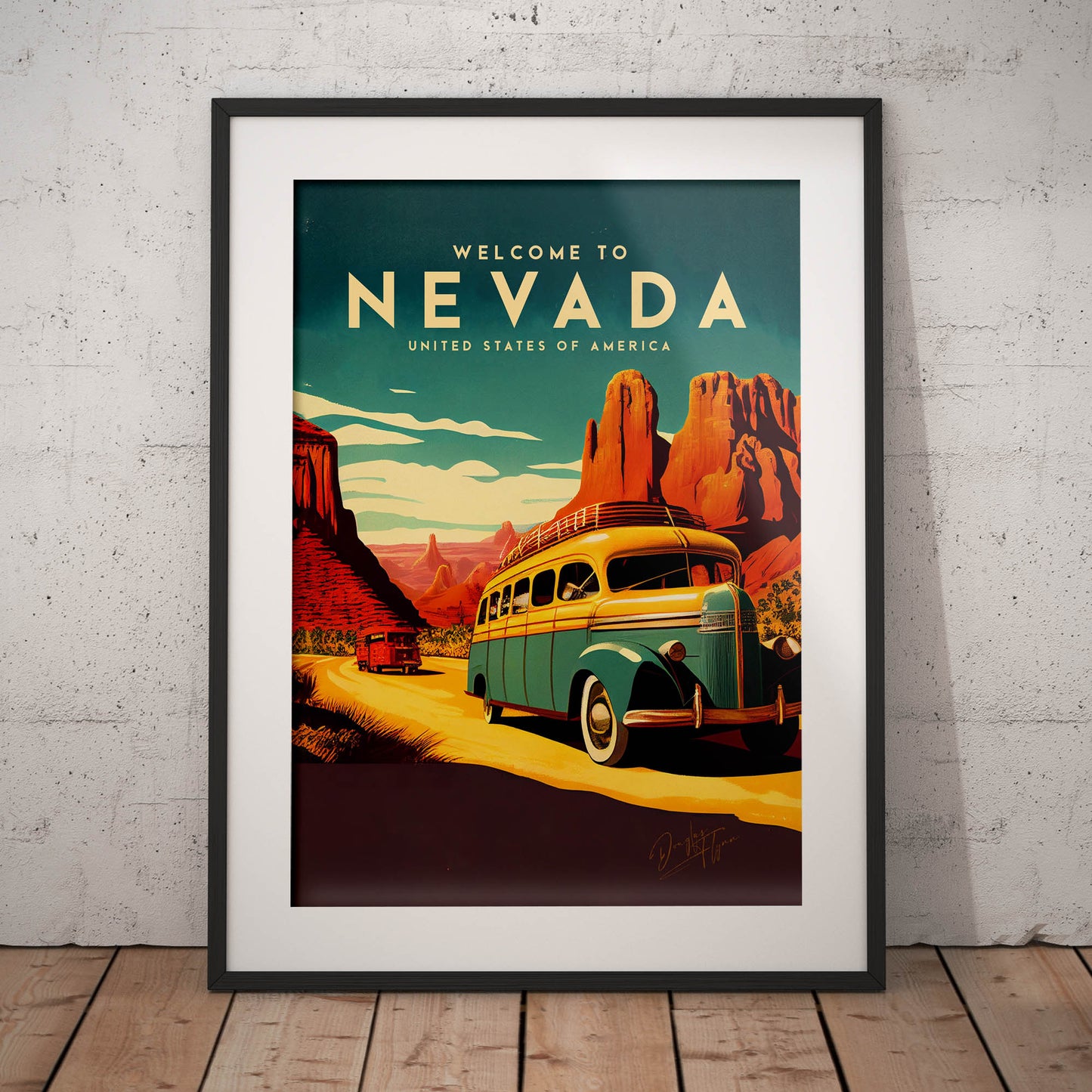 »Nevada, travel poster no 2« retro poster
