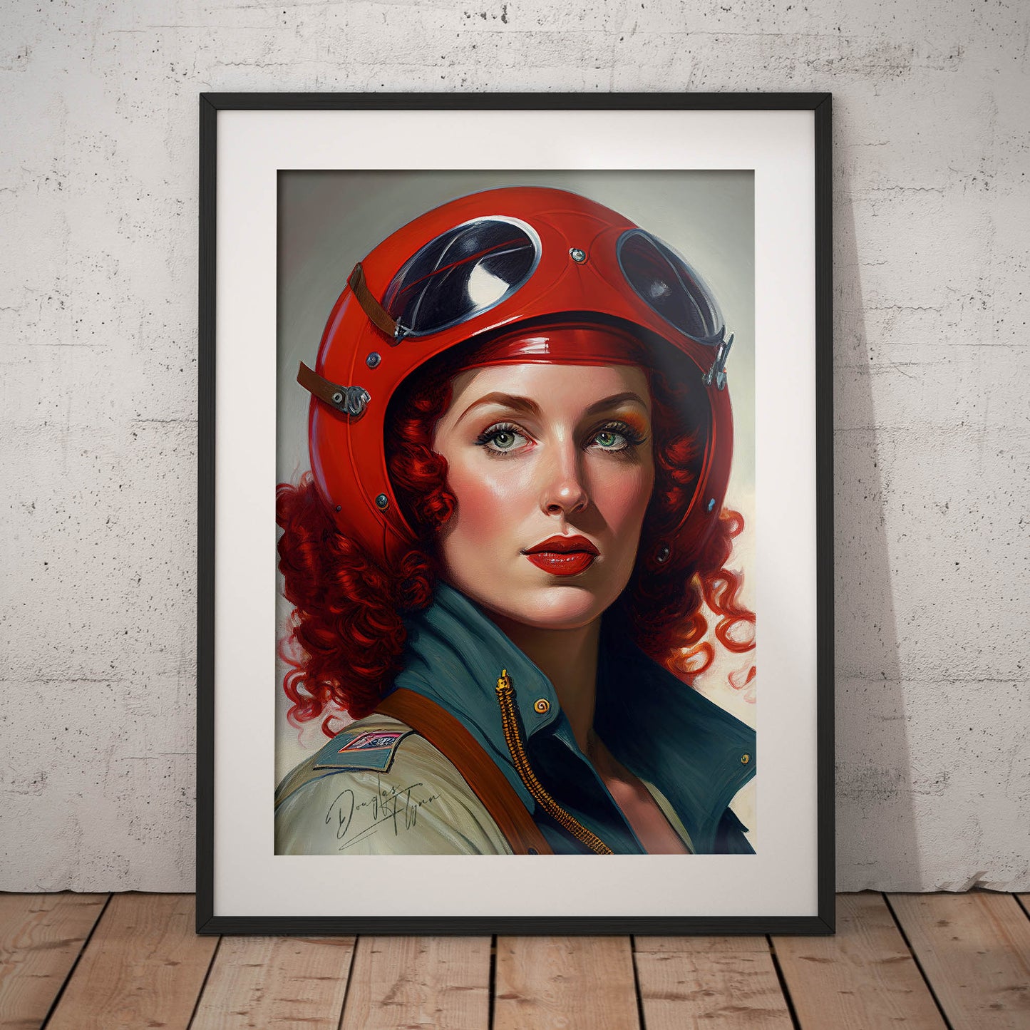 »Never been scared of a little silk« retro poster