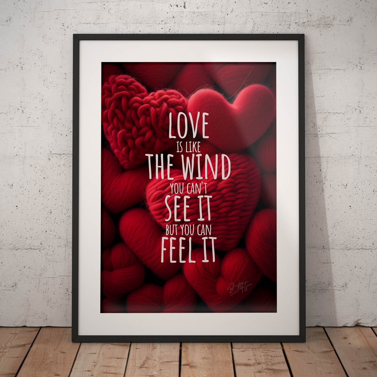 »Love Is Like The Wind« retro poster