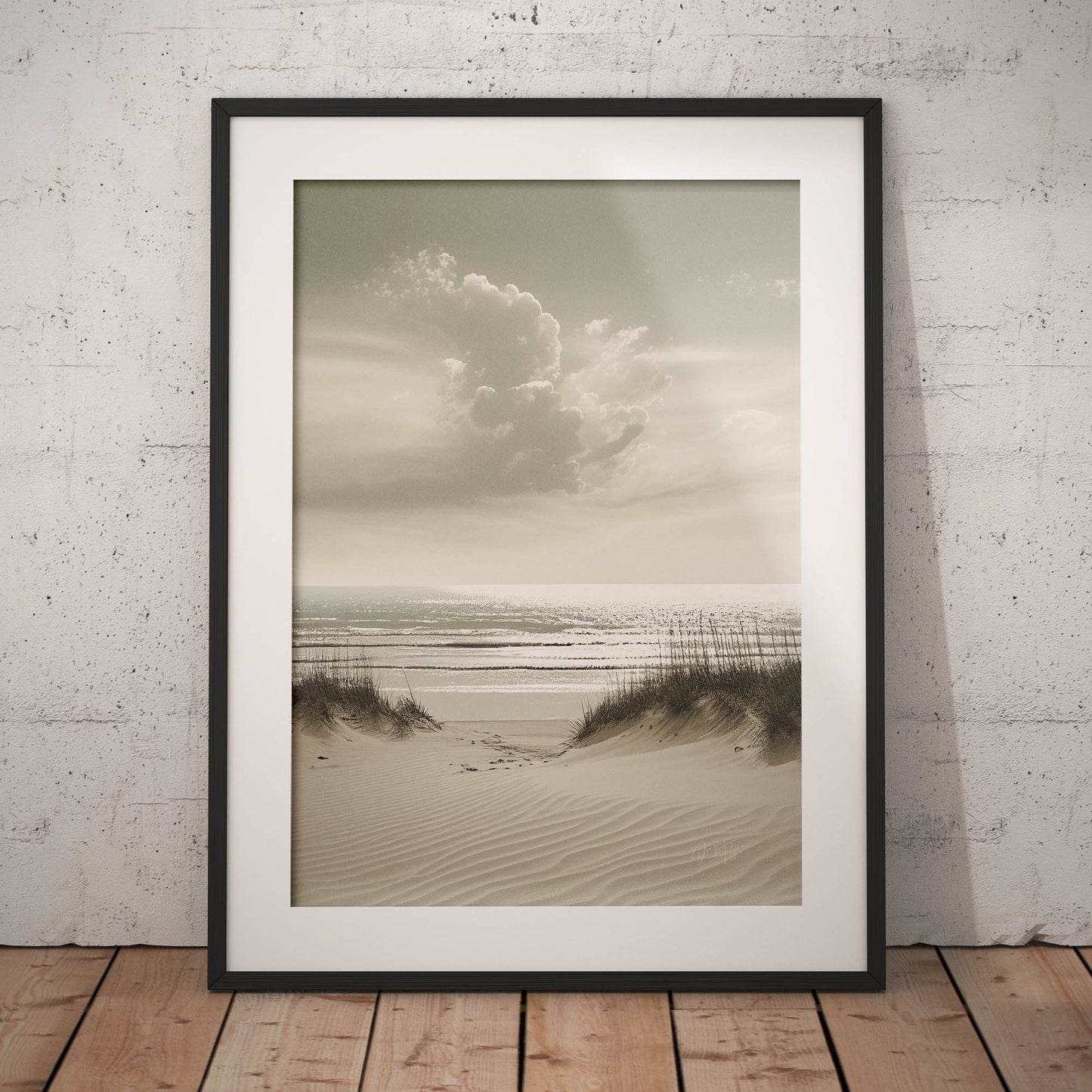 »Sand and Sea« designposter