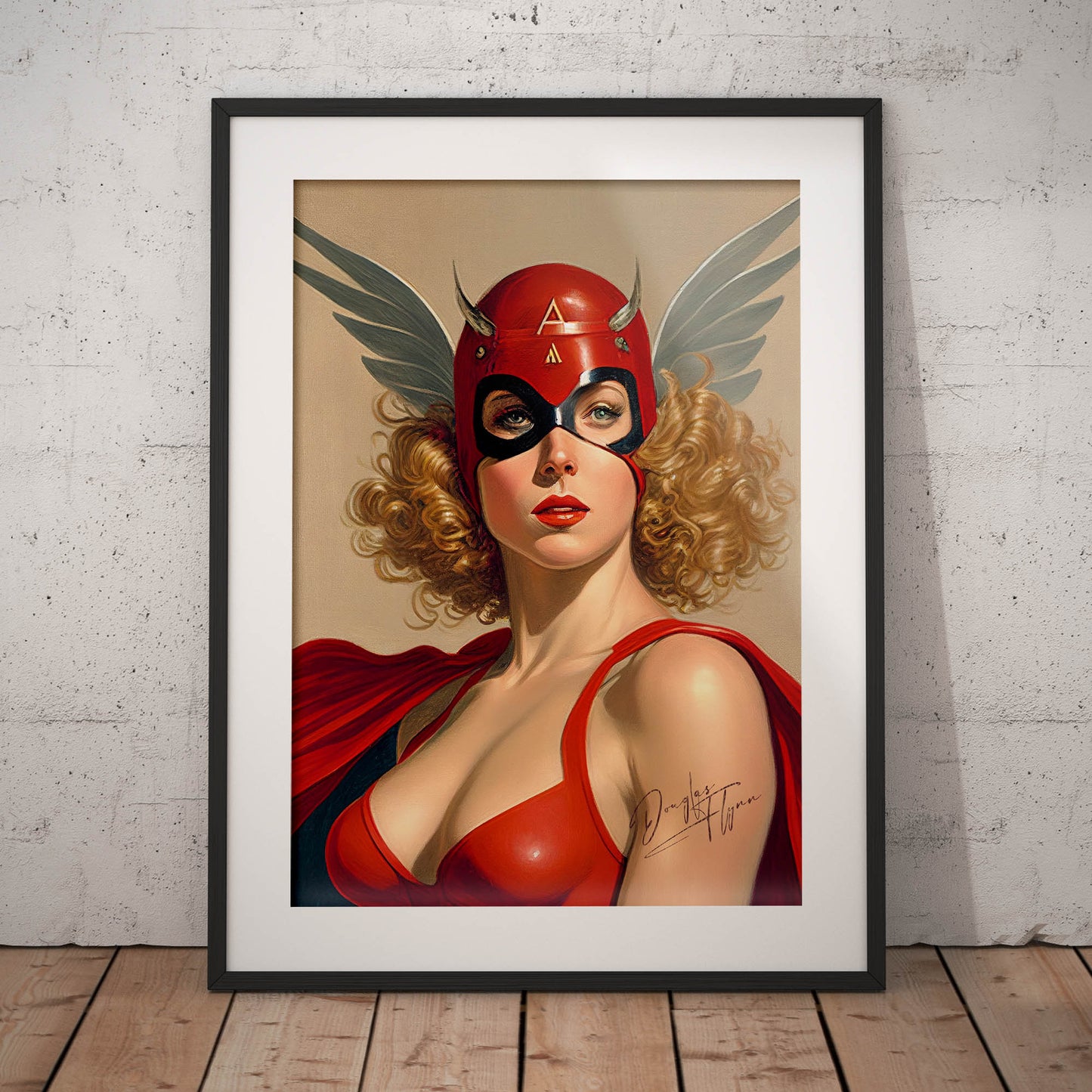 »The Scarlet Skyfighter« retro poster