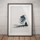 »Nature in Blue« retro poster