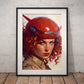»You got permission to land« retro poster