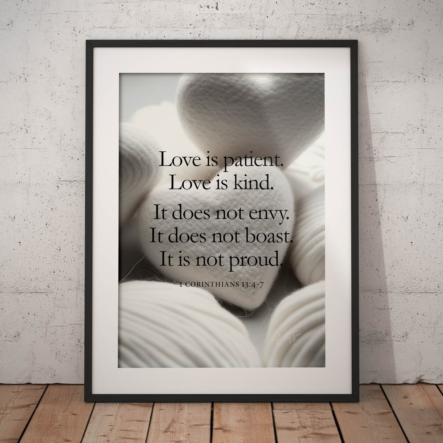 »Love Is Patient« retro poster