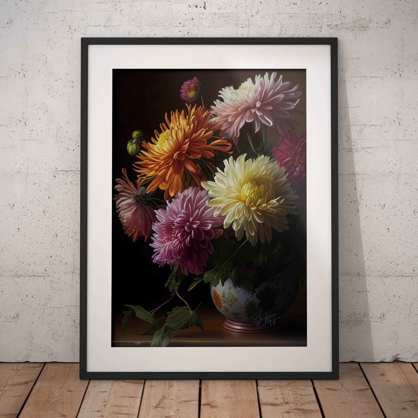 »Petals and Passion« retro poster