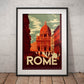 »Rome, travel poster no 1« retro poster