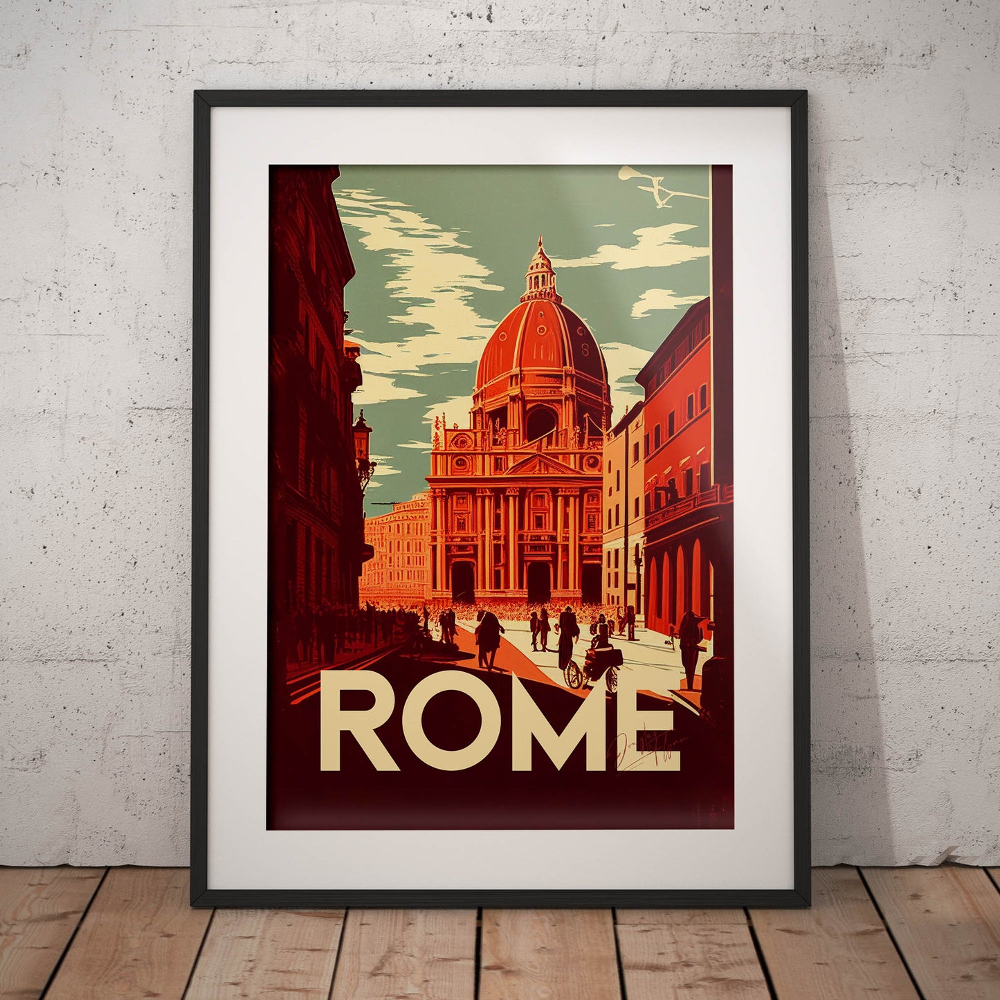 »Rome, travel poster no 1« retro poster