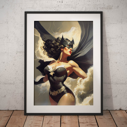 »Shadow Sentinel« retro poster