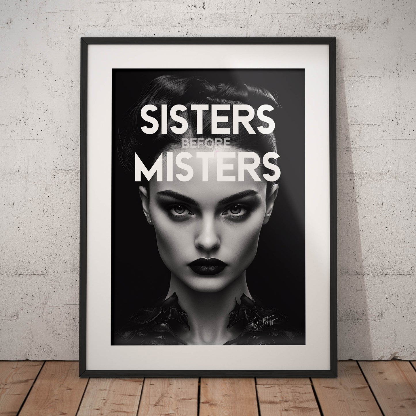 »Sisters Before Misters« retro poster