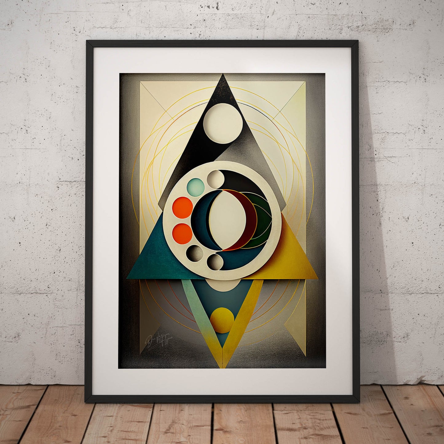 »Shapes in Flux« retro poster