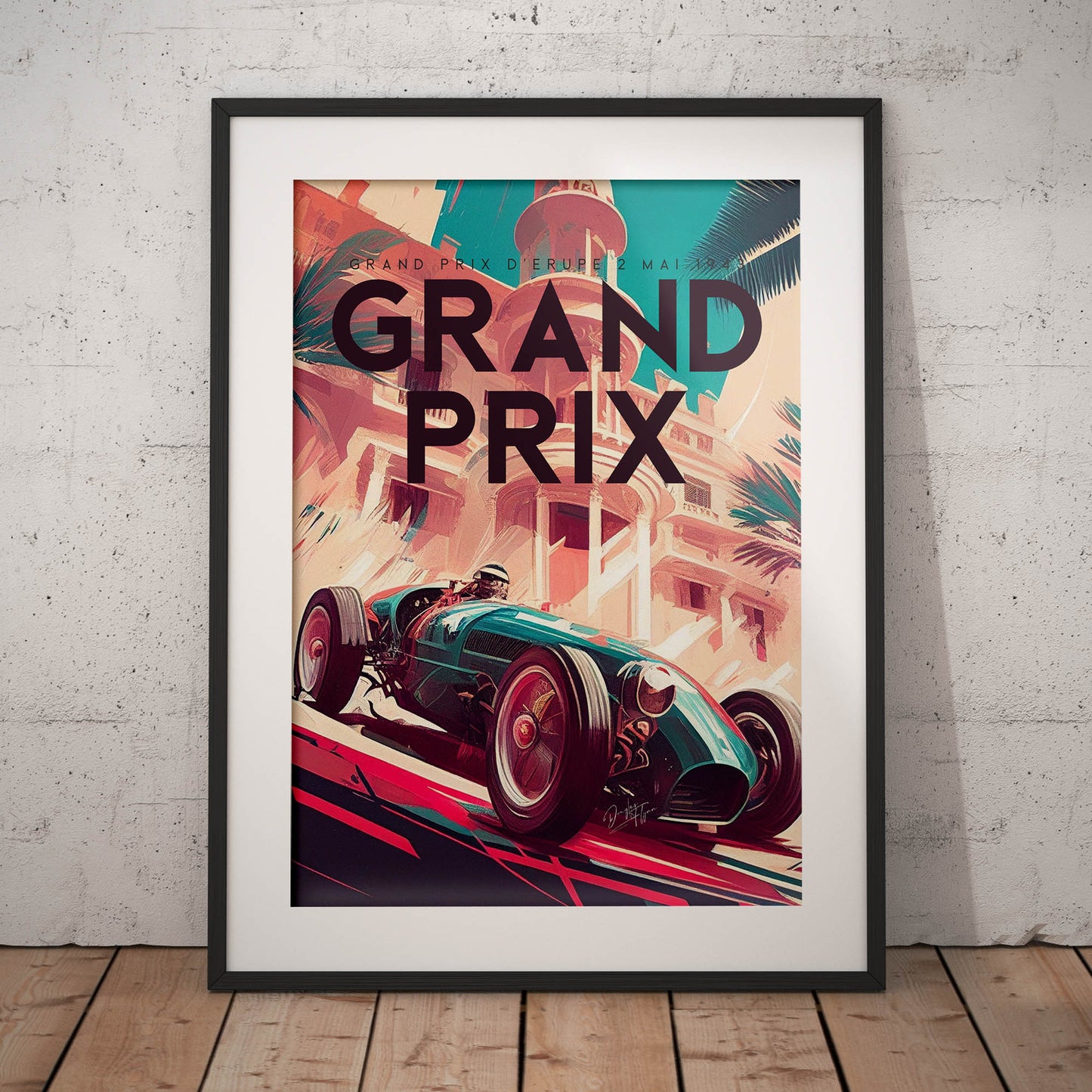 »Quantum of Racing History« retro poster