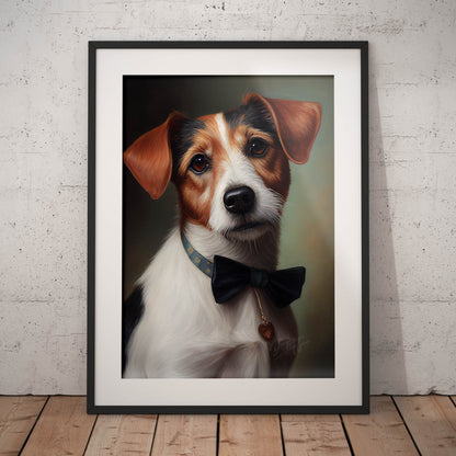 »Jack Russell Terrier med rosett«