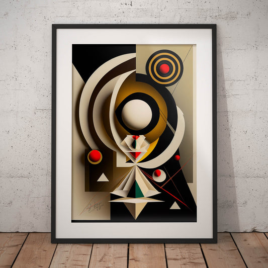 »Spirited Abstraction« retro poster