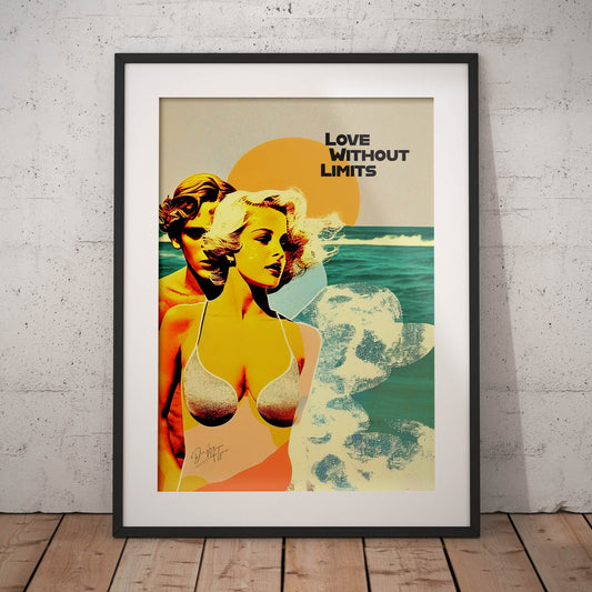 »Love Without Limits«retro poster