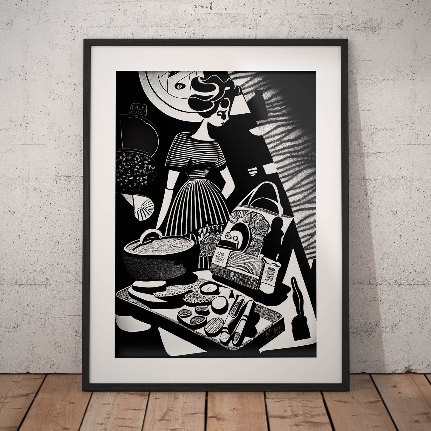 »Shop until  You drop« retro poster