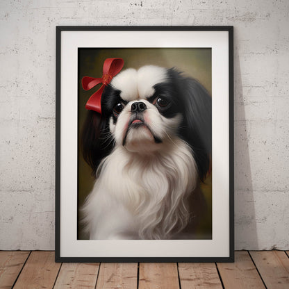 »Japanese Chin med rosett«