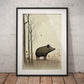 »Wild Boar Grunt And Ruminate« retro poster