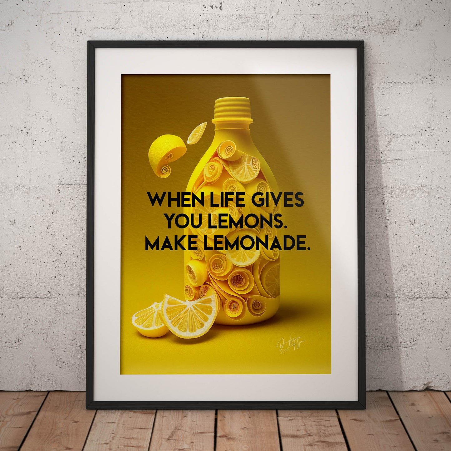 »When Life Gives You Lemons« retro poster