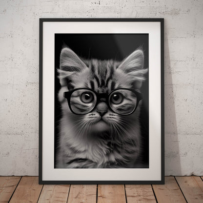 »Wise Whiskers« retro poster