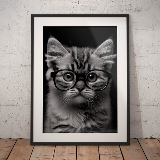 »Wise Whiskers« retro poster