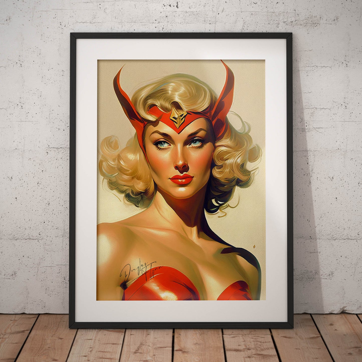 »The Red Raptor« retro poster