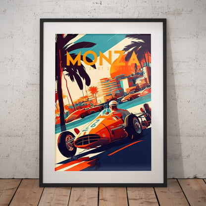 »Untold Stories of Racing« retro poster