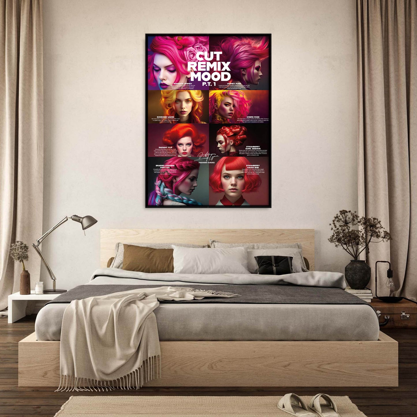 »Cut Remix Mood, pt 1« retro poster