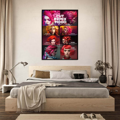 »Cut Remix Mood, pt 1« retro poster