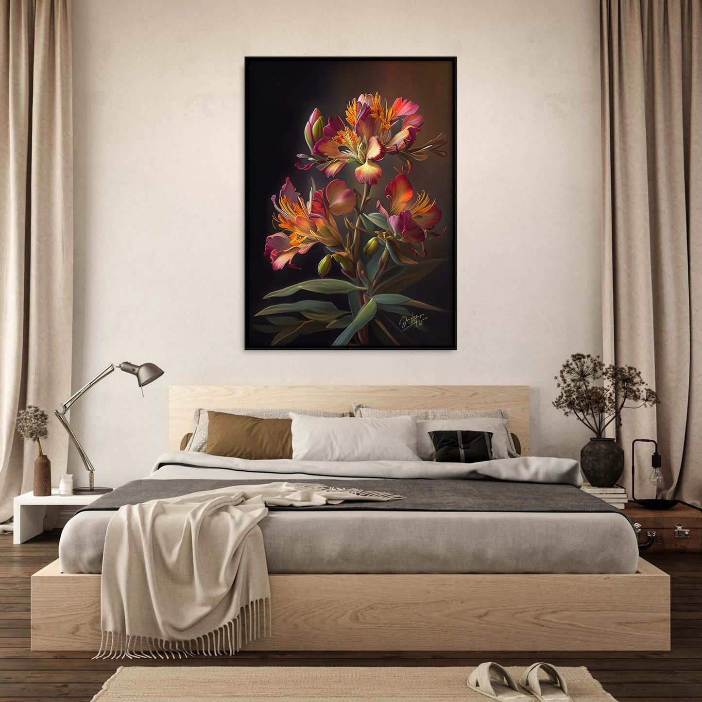 »A Bouquet of Love« retro poster