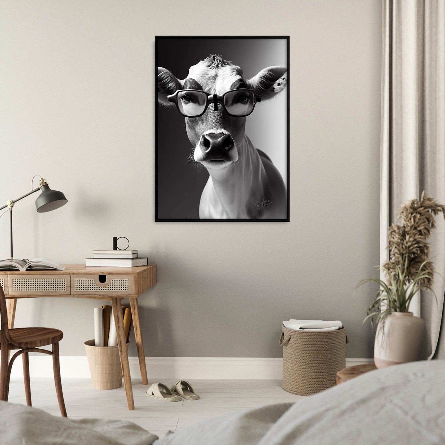 »Brainy Baby Cow« retro poster