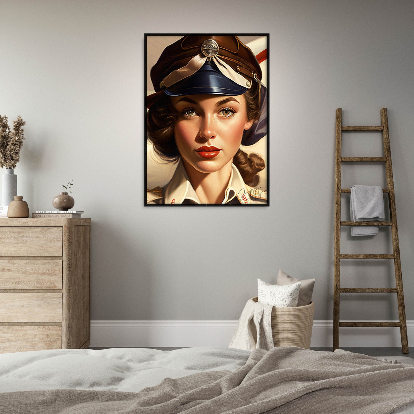 »Let me be your wingman« retro poster