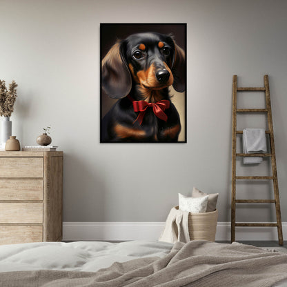 »Dachshund med rosett«