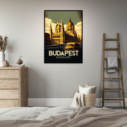 »Budapest, travel poster no 2« retro poster
