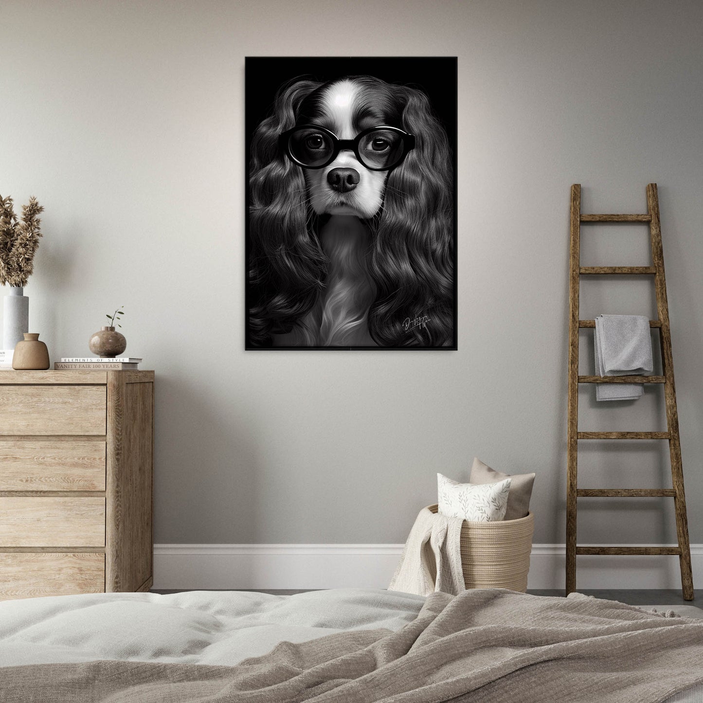 »Brainy Beauty« retro poster