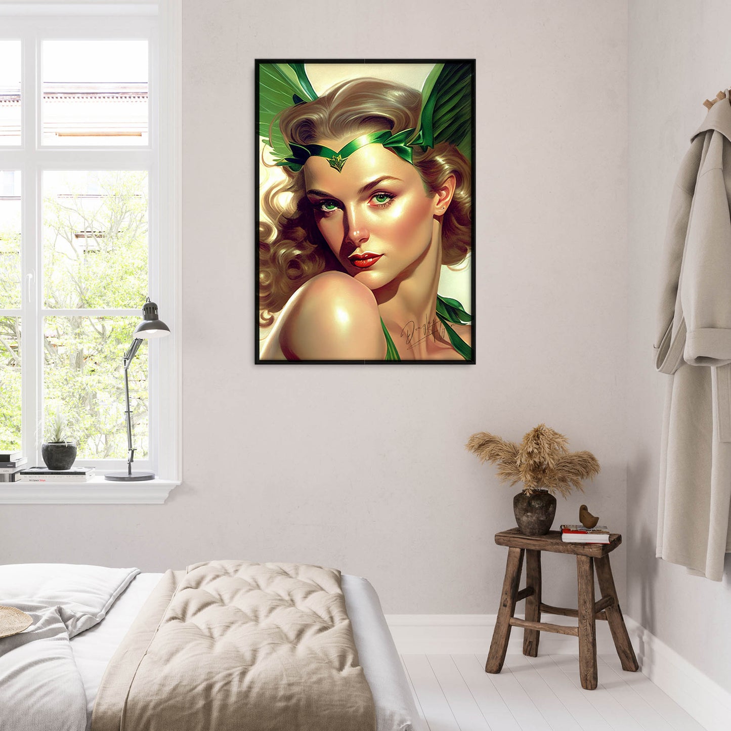 »The Emerald Enforcer« retro poster