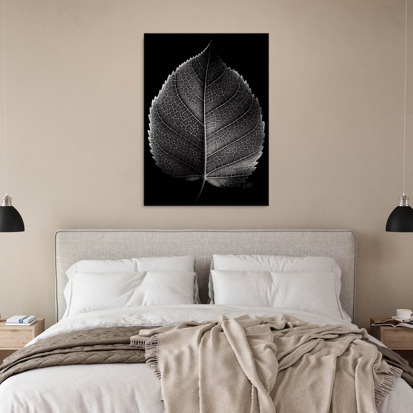 »Contrasting leaf Lines« poster