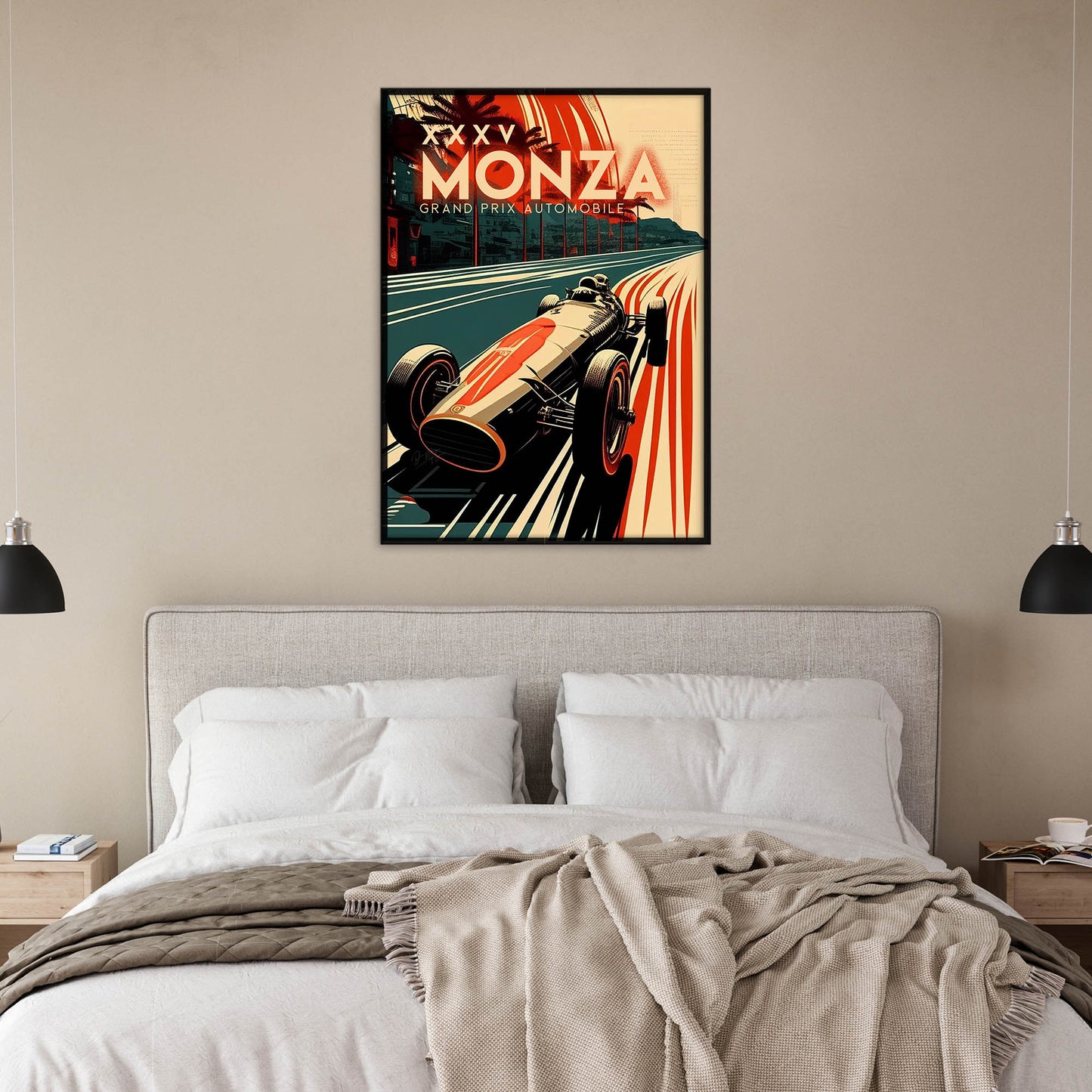 »Famous Four Wheels« retro poster