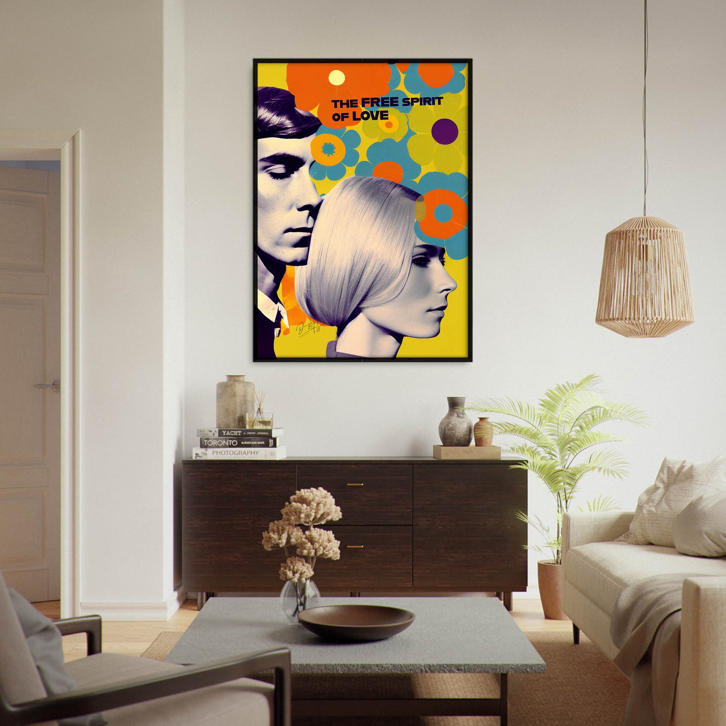 »The Free Spirit of Love«retro poster