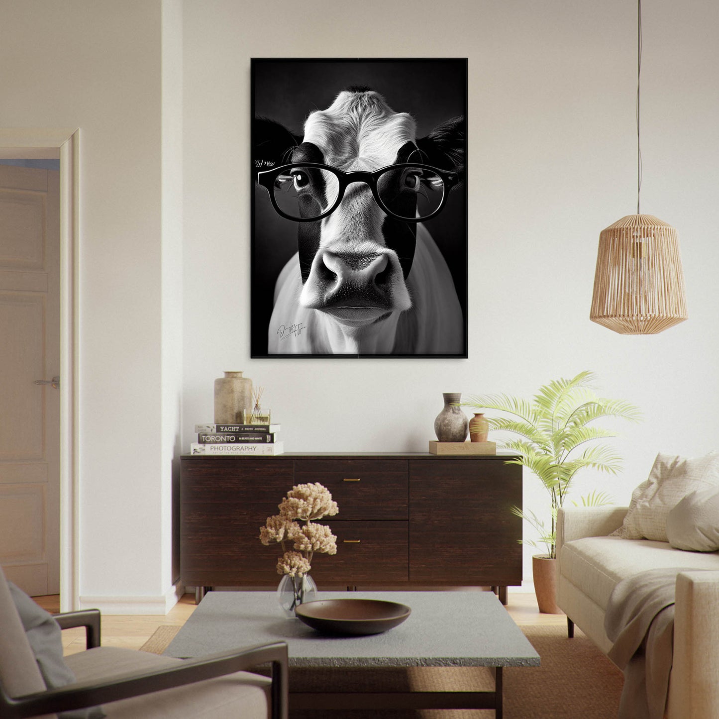 »Cattle Genius« retro poster