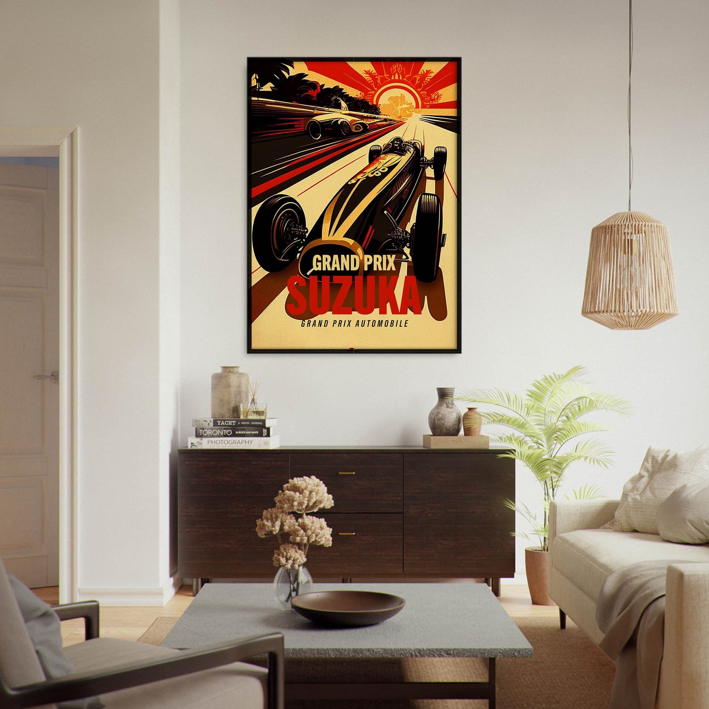 »Glory of Grand Prix Racing« retro poster