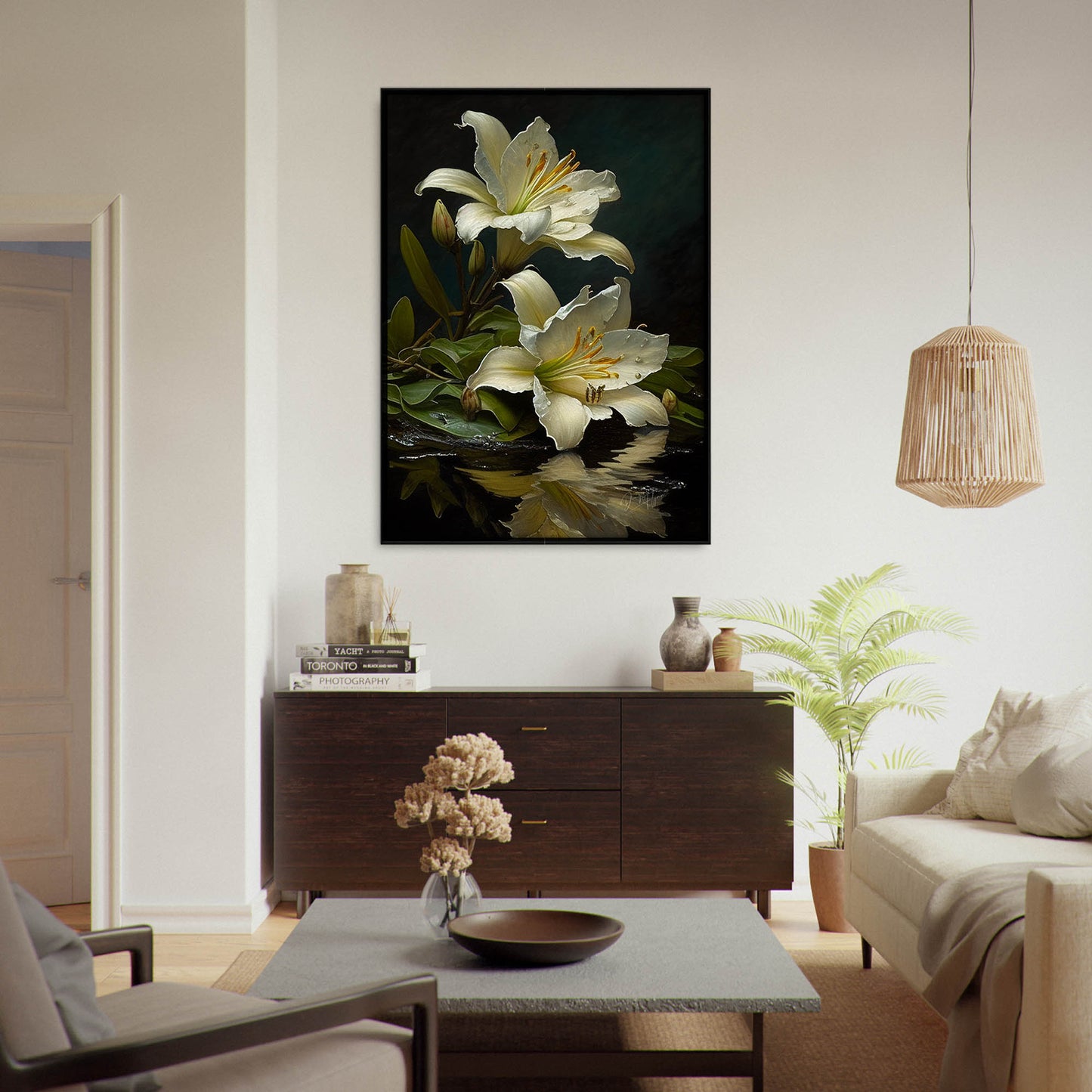 »Floral Serenade« retro poster