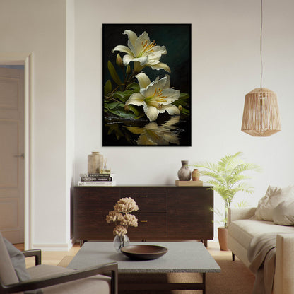 »Floral Serenade« retro poster