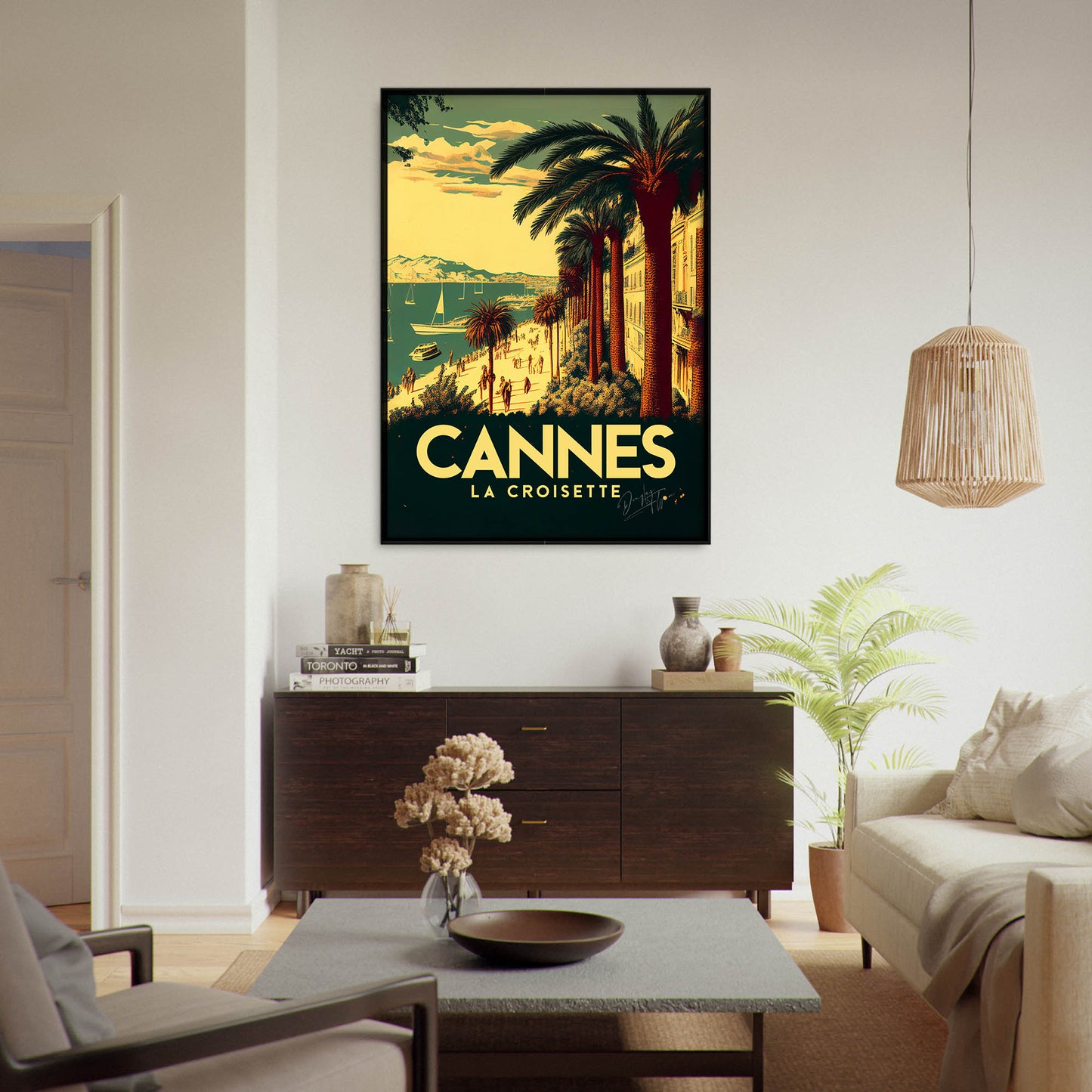»Cannes, travel poster no 2« retro poster