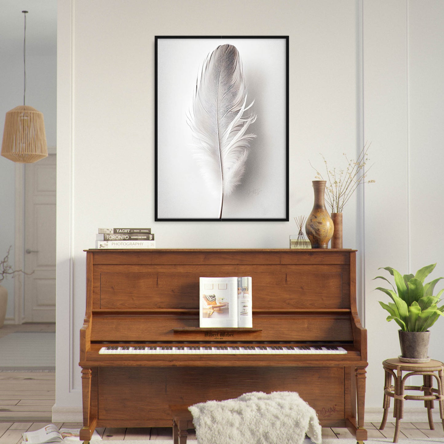 »Found a White Feather no 2« designposter