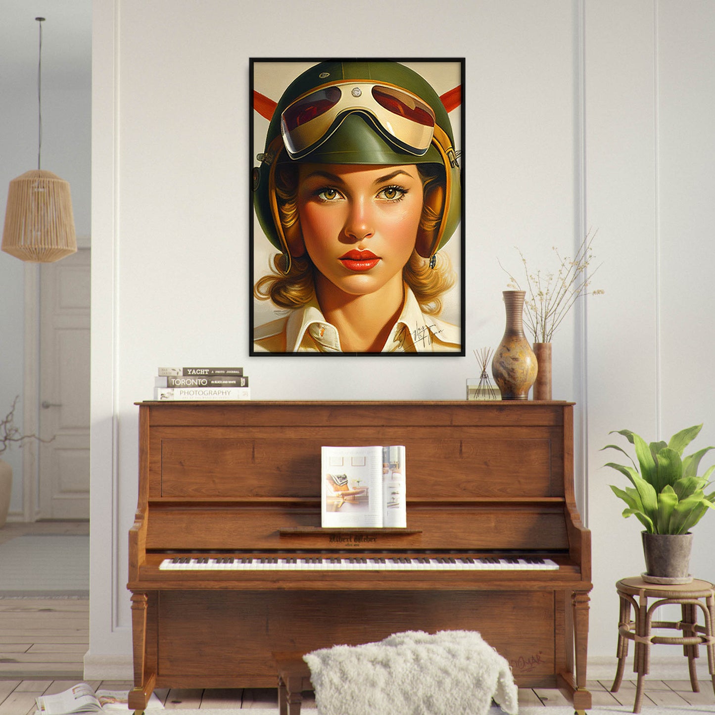 »I have my eyes on you« retro poster