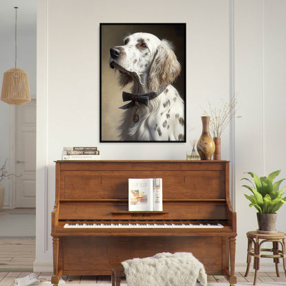 »English Setter med rosett«