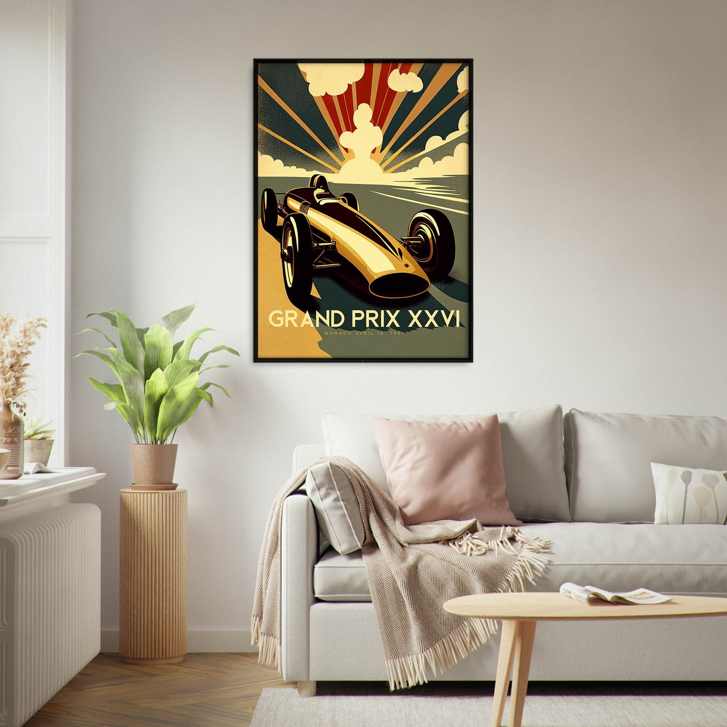 »Journey Through Racing History« retro poster