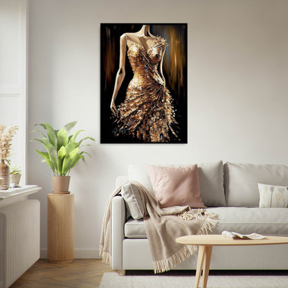 »Golden Glimmer Dress«