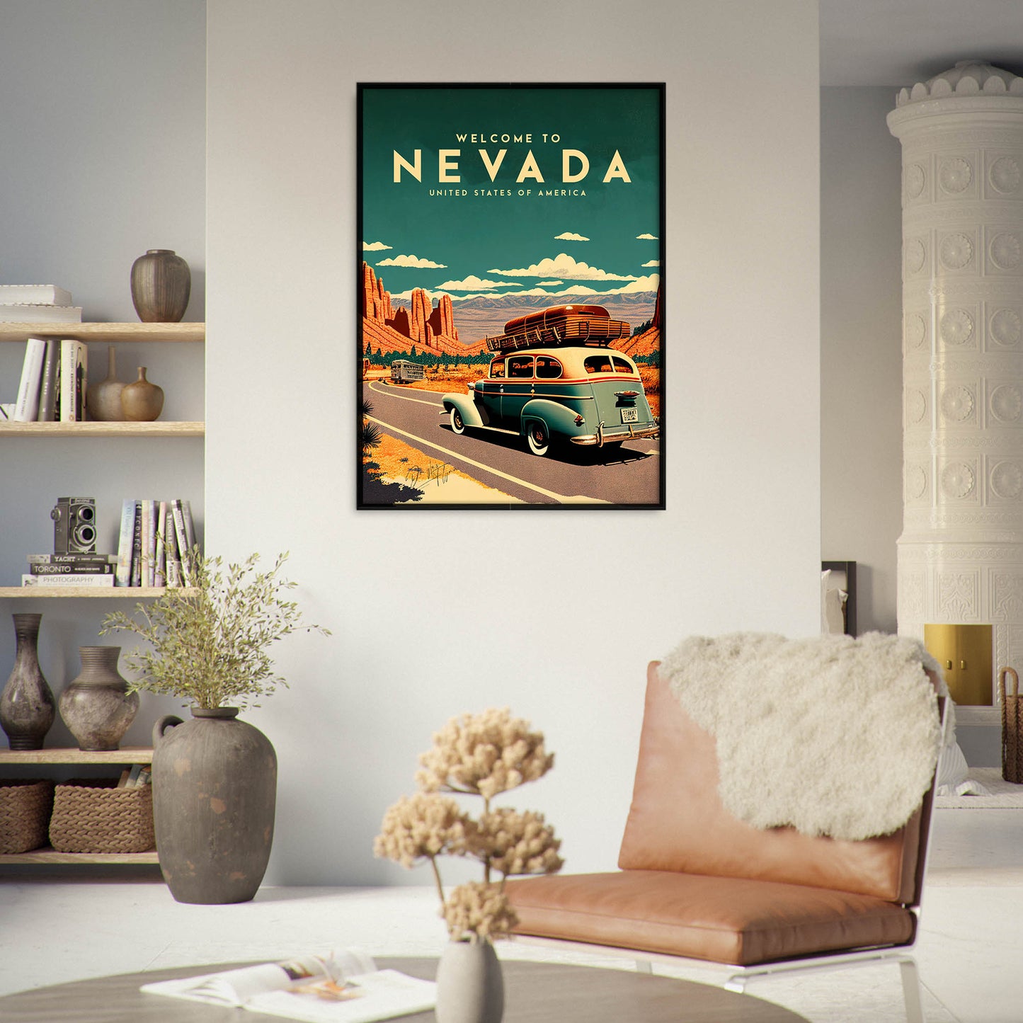 »Nevada, travel poster no 1« retro poster