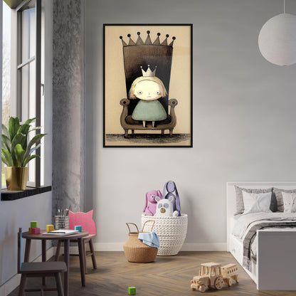 »Grumpy Little Princess« retro poster